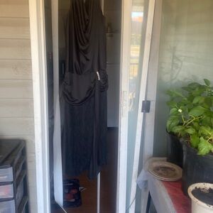 Black party dress like shimmy dress